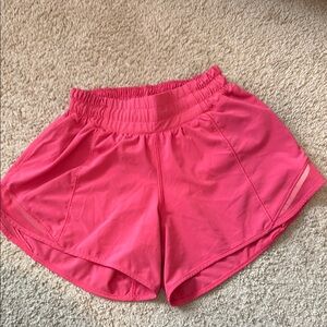 Lululemon Hotty Hot HR pink shorts